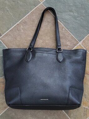 Rebecca Minkoff Black Leather Shoulder Bag Tote